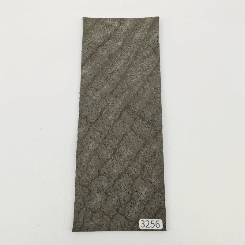 ゾウ革【8×21cm/2.3mm】モスグレー/マット/Aランク/z3256