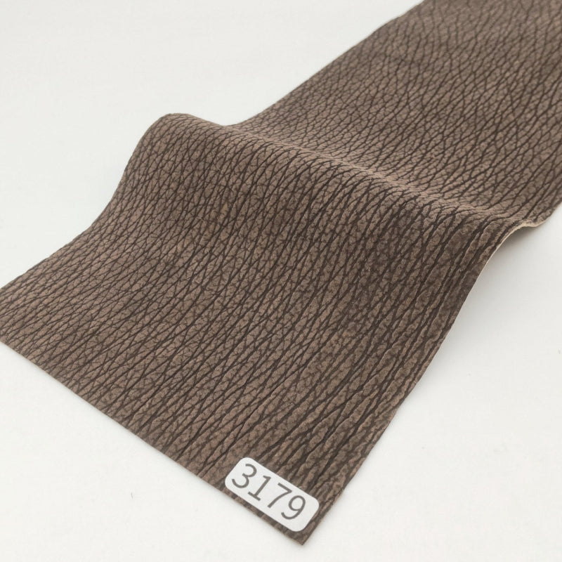 サメ革【33×11cm/0.7mm】濃茶/デニム調加工/Sランク/s3179