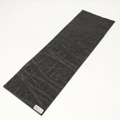 ゾウ革【31×10.5cm/0.7~0.8mm】ブラック/マット/Aランク/z8612