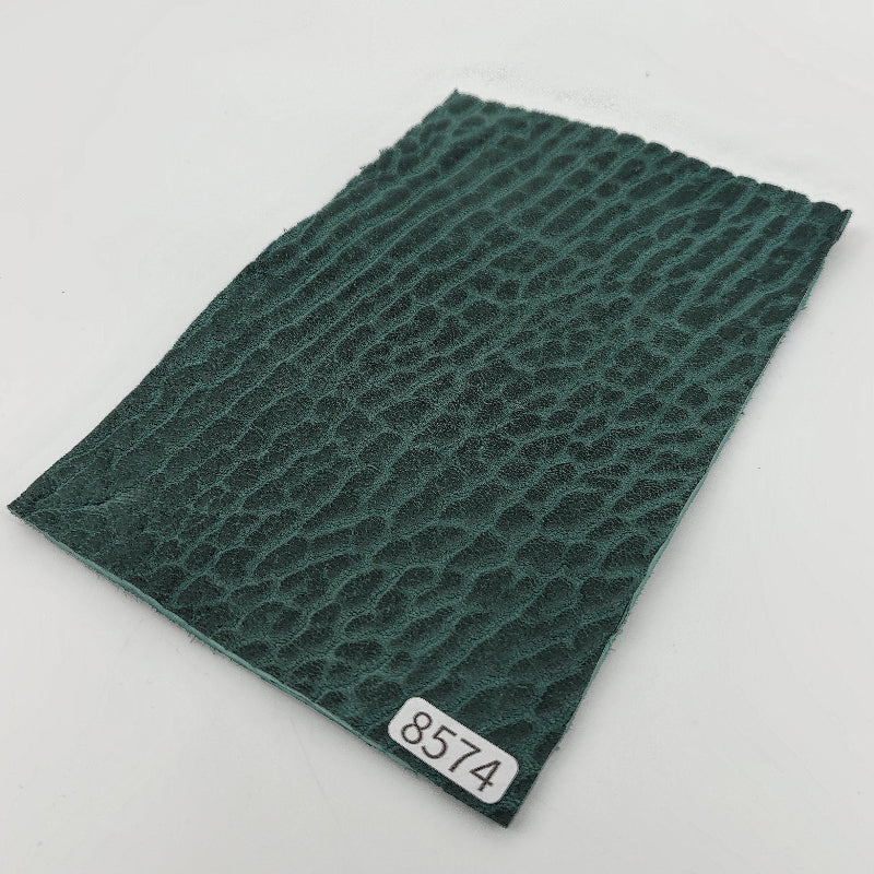 アザラシ革【ハガキ/2.6mm】グラデーション グリーン/Sランク/a8574