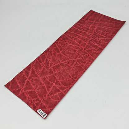 ゾウ革【33×11cm/0.7mm】レッド/マット/Sランク/z3284
