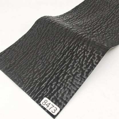 サメ革【33×11cm/0.7mm】ブラック/ツヤ弱/Aランク/s8473