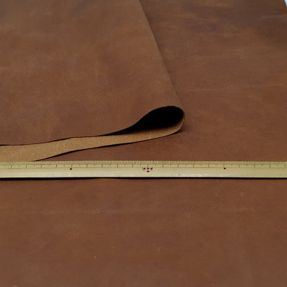 牛タンニン革【大ハギレ合計20デシ/0.7mm】ブロンズブラウン/gt-244