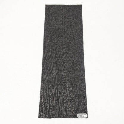 サメ革【31×10.5cm/0.7mm】ブラック/ツヤ弱/Aランク/s8637