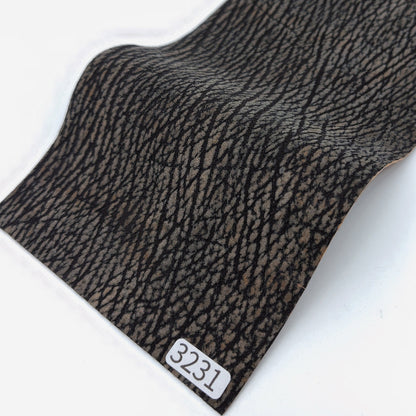サメ革【33×11cm/0.7mm】チャコール/デニム調加工/Sランク/s3231