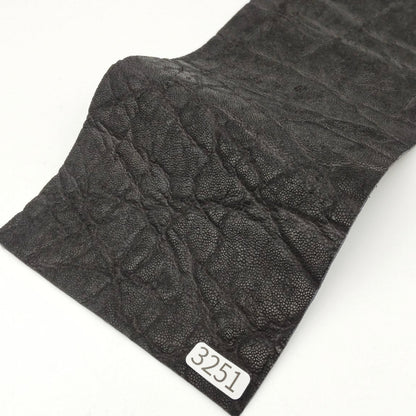 ゾウ革【33×11cm/0.7~0.8mm】ブラック/マット/Sランク/z3251