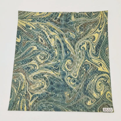 ヘビ革/Dパイソン【24×22cm/0.6mm】京都墨流し染/Sランク/h8533