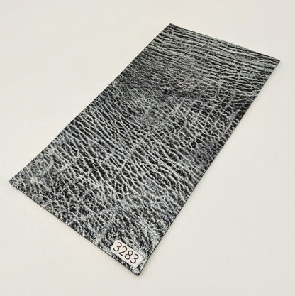 サメ革【11×21cm/2.1mm】クリスタルシルバー/Sランク/s3283