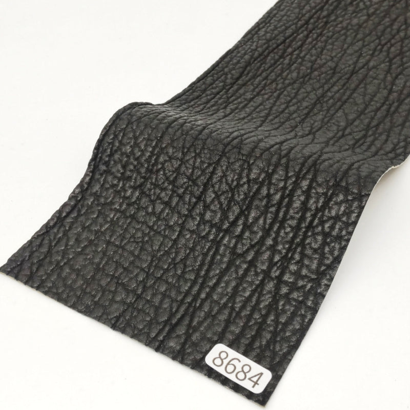 サメ革【31×10.5cm/0.8mm】ブラック/ツヤ弱/Sランク/s8684