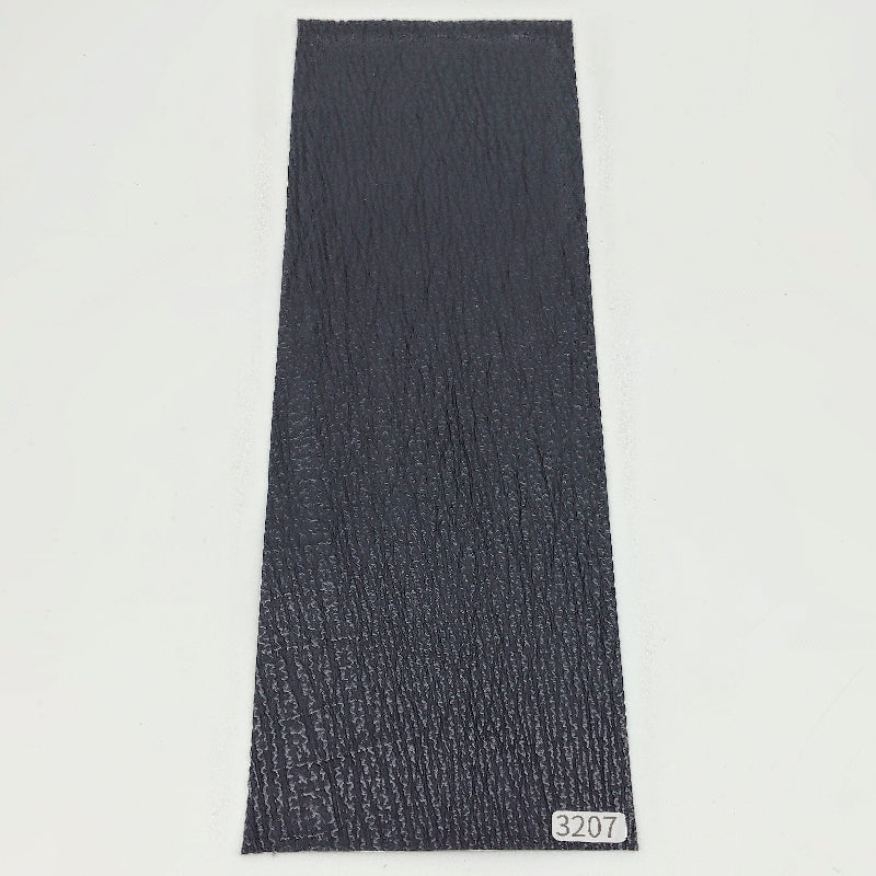 サメ革【31×10.5cm/0.7mm】ブラック/ツヤ弱/Sランク/s3207