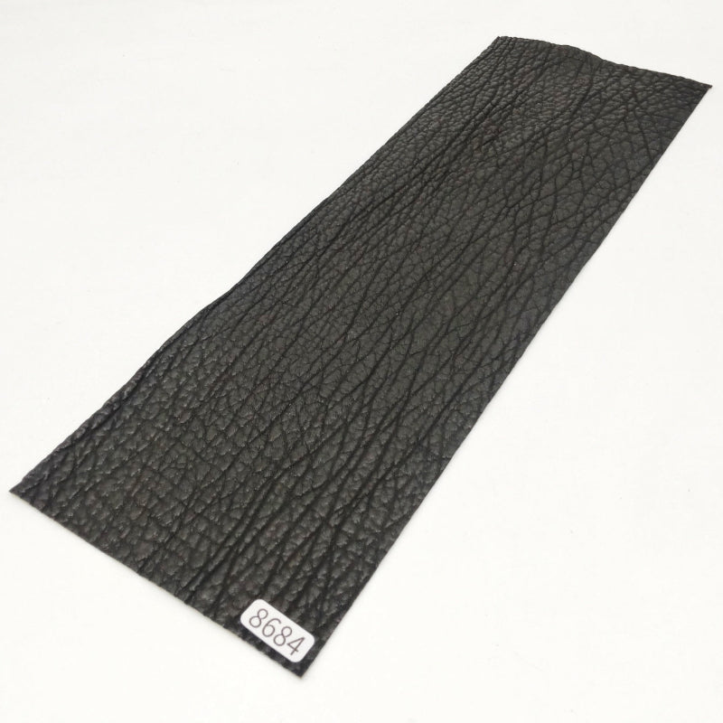 サメ革【31×10.5cm/0.8mm】ブラック/ツヤ弱/Sランク/s8684