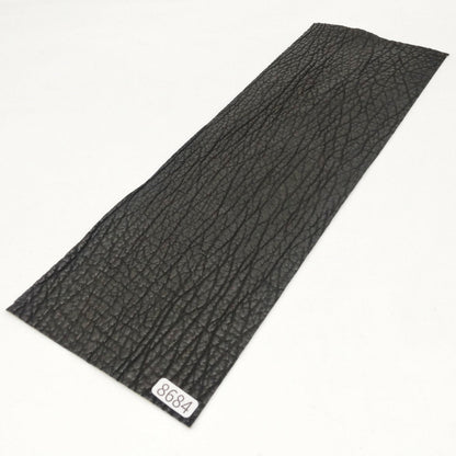 サメ革【31×10.5cm/0.8mm】ブラック/ツヤ弱/Sランク/s8684