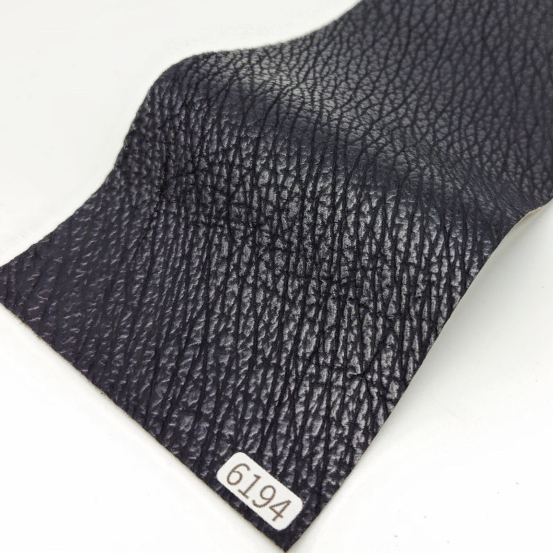 サメ革【33×11cm/0.7mm】ブラック/ツヤ弱/Sランク/s6194