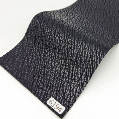 サメ革【33×11cm/0.7mm】ブラック/ツヤ弱/Sランク/s6194