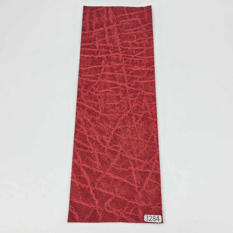 ゾウ革【33×11cm/0.7mm】レッド/マット/Sランク/z3284
