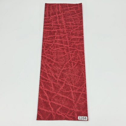 ゾウ革【33×11cm/0.7mm】レッド/マット/Sランク/z3284