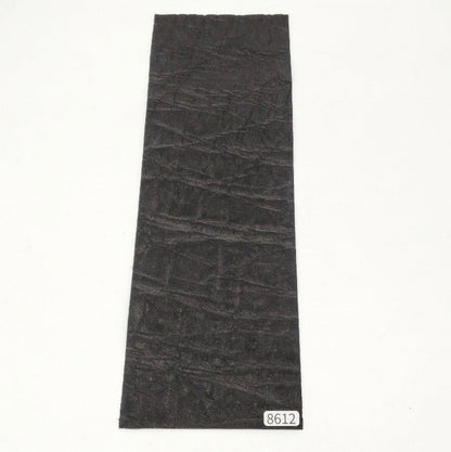 ゾウ革【31×10.5cm/0.7~0.8mm】ブラック/マット/Aランク/z8612