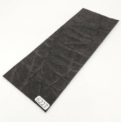 ゾウ革【8×21cm/1.9mm】ブラック/マット/Sランク/z6227
