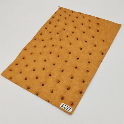 オーストリッチ革【A5/0.6mm】マリーゴールド特Aランク/d3182