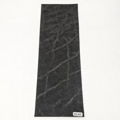 ゾウ革【31×10.5cm/0.7mm】ブラック/ツヤ弱/Sランク/z8646