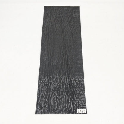 サメ革【33×11cm/0.7mm】ブラック/ツヤ弱/Aランク/s8473