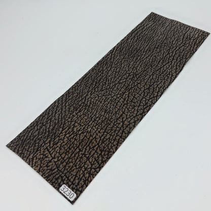 サメ革【33×11cm/0.7mm】チャコール/デニム調加工/Sランク/s3230