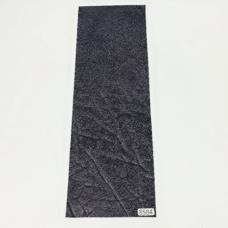 ゾウ革【33×11cm/0.7mm】ブラック/ツヤ有/Sランク/z8584