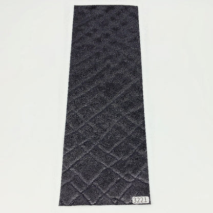 ゾウ革【33×11cm/0.7mm】ブラック/ツヤ有/Sランク/z3221