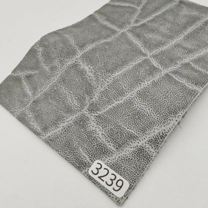 ゾウ革【ハガキ/2.0mm】グレー/マット/Sランク/z3239