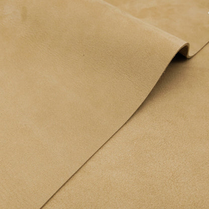 牛革【大ハギレ合計20デシ/1.7mm】ベージュブラウン/ヌバック仕上/gt-272