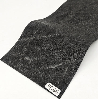 ゾウ革【31×10.5cm/0.7mm】ブラック/ツヤ弱/Sランク/z8646