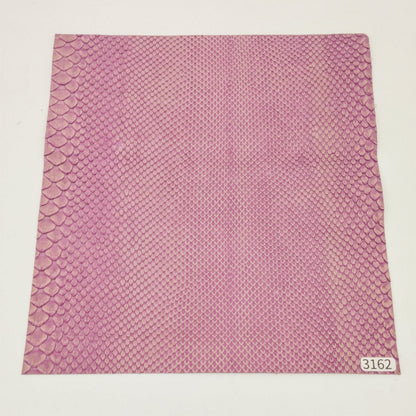 ヘビ革/ボア【24×22cm/0.7mm】デニム調ラベンダー/Aランク/h3162