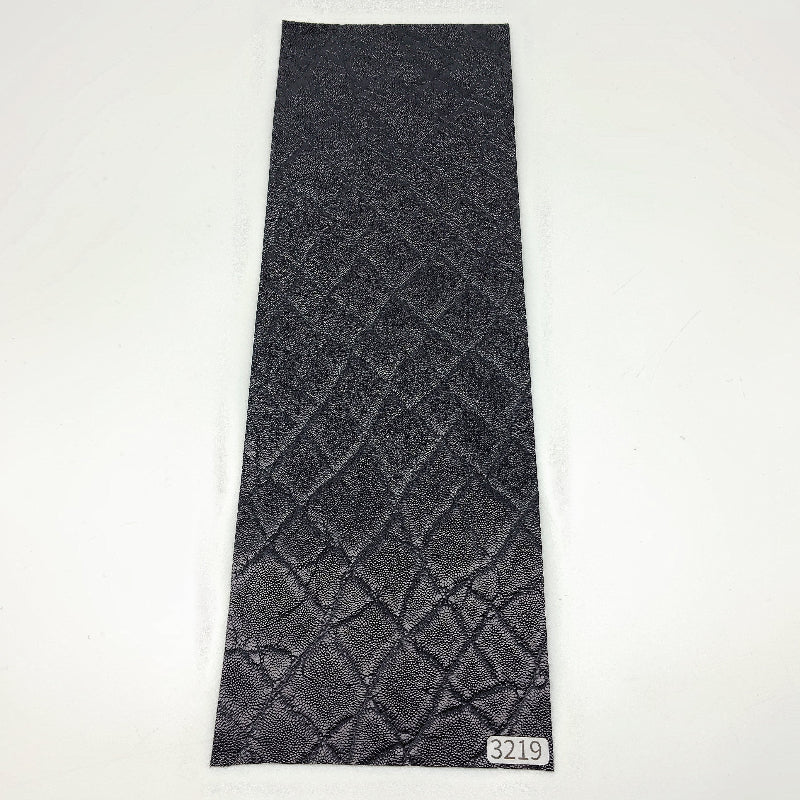 ゾウ革【33×11cm/0.8mm】ブラック/ツヤ有/Sランク/z3219