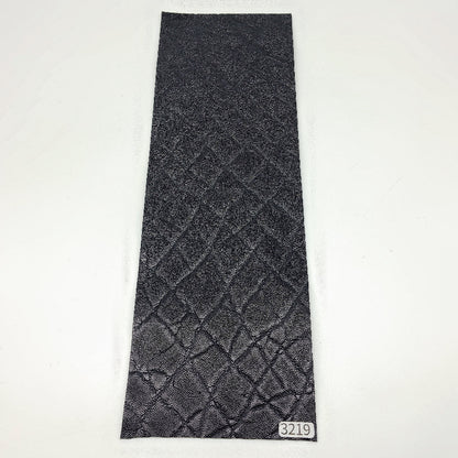 ゾウ革【33×11cm/0.8mm】ブラック/ツヤ有/Sランク/z3219
