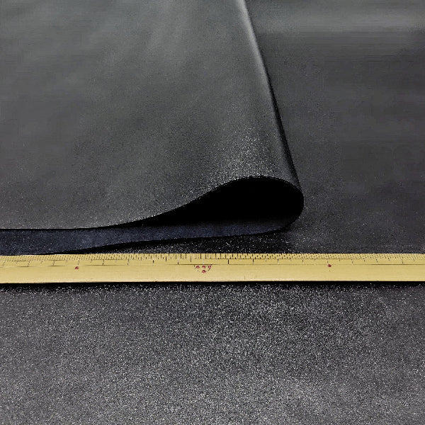 牛カーフ革/山浦染革【大ハギレ合計18デシ/0.7mm】シャインブラック/gt-388