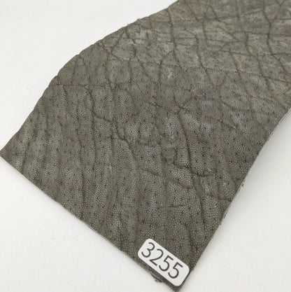 ゾウ革【11×21cm/2.3mm】モスグレー/マット/Aランク/z3255