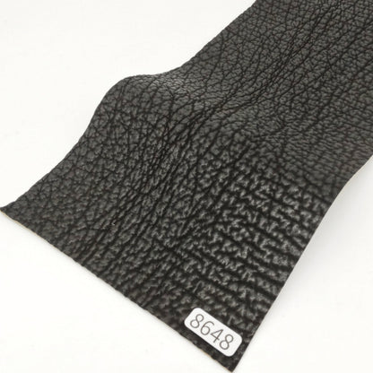 サメ革【33×11cm/0.8mm】ブラック/ツヤ弱/Sランク/s8648