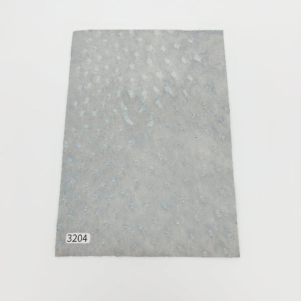 オーストリッチ革【A5/0.8mm】ベビーブルー/特Aランク/d3204