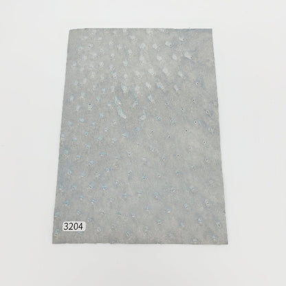 オーストリッチ革【A5/0.8mm】ベビーブルー/特Aランク/d3204