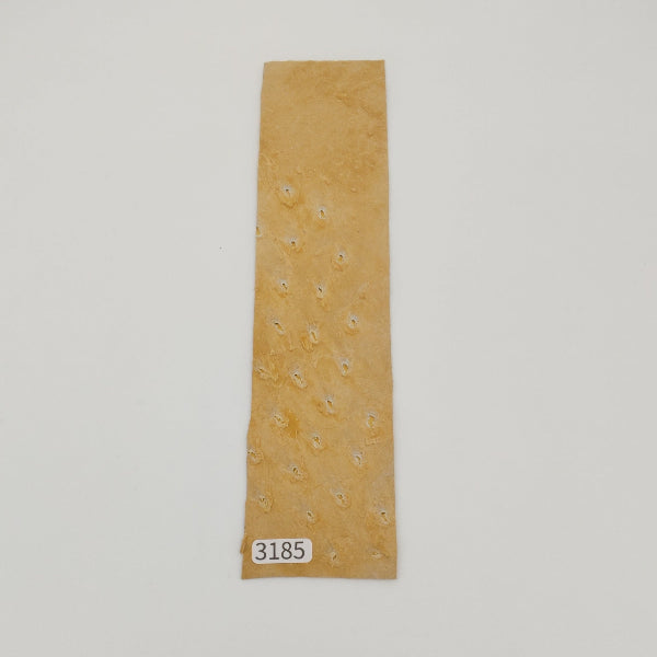オーストリッチ革【5×21cm/0.6mm】マリーゴールド/特Sランク/d3185