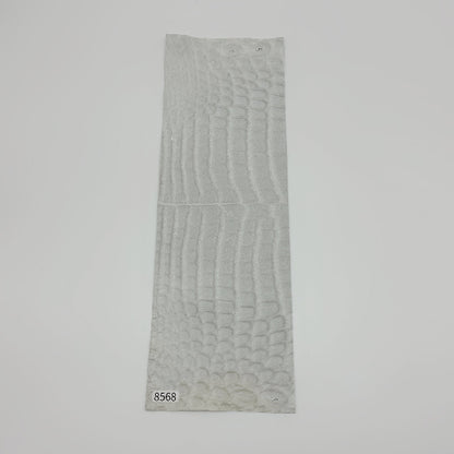 ワニ革/ナイルクロコ【33×11cm/0.8mm】染色用下地革/ハギレ付/特Sランク/w8568