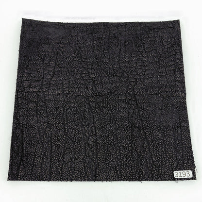 ゾウ革【21×21cm/2.3mm】ブラック/ツヤ弱/Sランク/z3193
