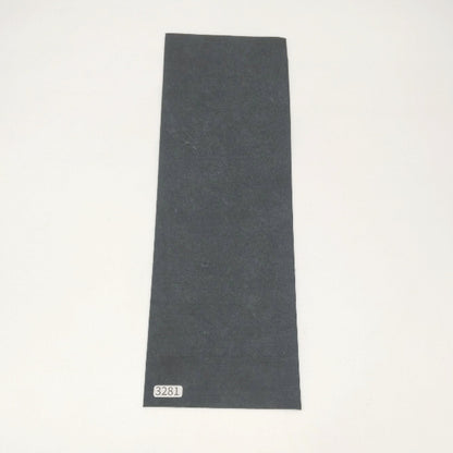 ゾウ革【33×11cm/0.8mm】ブラック/ツヤ弱/Sランク/z3281