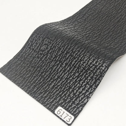 サメ革【33×11cm/0.6mm】ブラック/ツヤ弱/Sランク/s6173