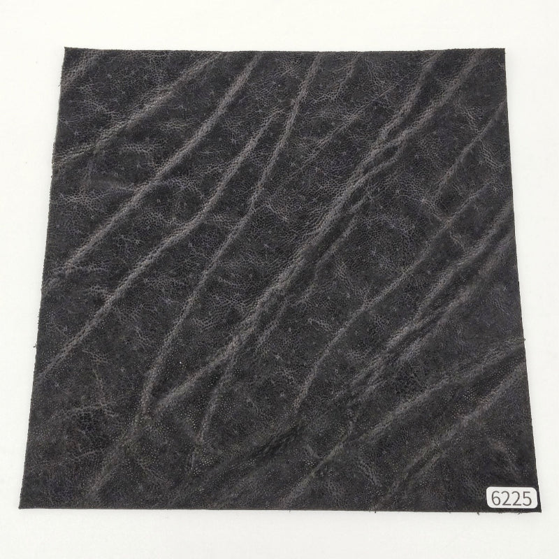 ゾウ革【21×21cm/2.2mm】ブラック/マット/Sランク/z6225