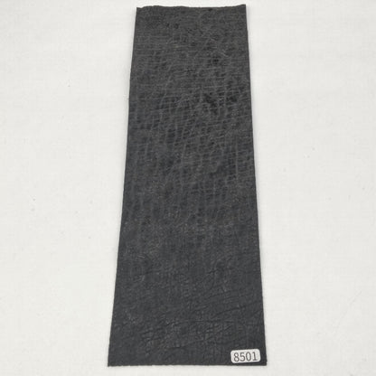 カバ革【33×11cm/1.4mm】ブラック/マット/Bランク/k8501