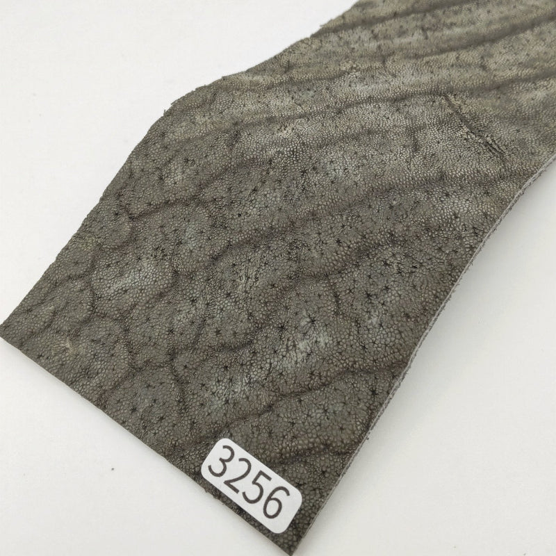 ゾウ革【8×21cm/2.3mm】モスグレー/マット/Aランク/z3256