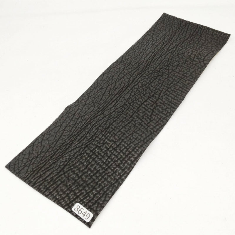 サメ革【31×10.5cm/0.8mm】ブラック/ツヤ弱/Sランク/s8649