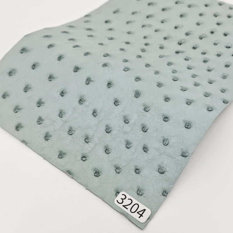 オーストリッチ革【A5/0.8mm】ベビーブルー/特Aランク/d3204