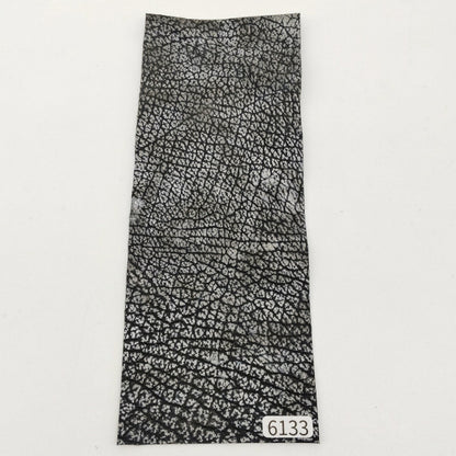 サメ革【8×21cm/1.0mm】白×黒グラデーション/Sランク/s6133